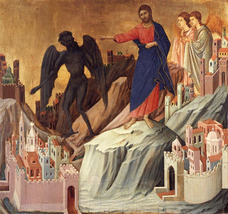 The temptation of christ on themountain